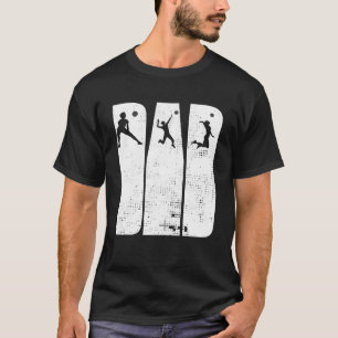 Dad Volleyball Player Coach Coaching Sport Volleyb T-Shirt