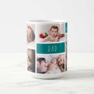 Dad We Love You Photo Collage Coffee Mug