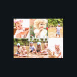 Dad We Love You Six Photo Collage Canvas Print<br><div class="desc">Dad We Love You Six Photo Canvas. Dad can be changed to any endearment. Customize names and photos.</div>