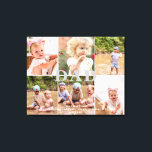 Dad We Love You Six Photo Collage Canvas Print<br><div class="desc">Dad We Love You Six Photo Canvas.  Dad can be changed to any endearment.  Customize names and photos.</div>