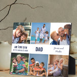 Dad We Love You to the Outfield and Back 6 Photo Plaque<br><div class="desc">Say, we love you dad with a cool photo plaque which you can customize with 6 of your favorite photos or instagram pictures. The cute wording is fully editable and currently reads "dad we love you to the outfield & back" - perfect for a baseball dad! You can also add...</div>
