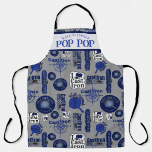 Dad Well Seasoned Cast Iron All-Over Print Apron