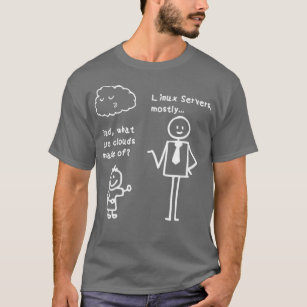 Dad What Are Clouds Made Of funny coding Cloud Com T-Shirt