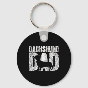 Dad Wiener Father Fathers Day Vintage Gift Keychain