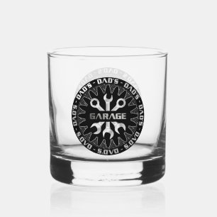 Dad Will Love This! Garage Bar Lounge Rocks Whiskey Glass
