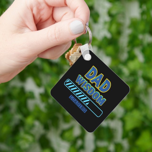 Dad Wisdom Loading Keychain (Hand)