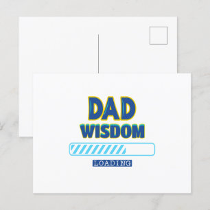 Dad Wisdom Loading Postcard