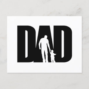 Dad With Son Shirt Father's Day Gifts For Dad Postcard