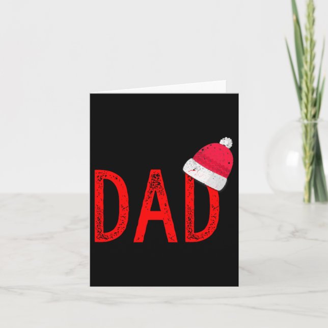 Dad - Xmas Pjs - Christmas Pajamas And Xmas Pj Fam Card (Front)