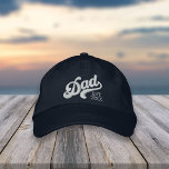 Dad Year Established Embroidered Hat<br><div class="desc">A perfect first Father's Day gift for a new dad, this awesome embroidered cap features "Dad" in baseball style lettering with the year he became a dad beneath.</div>