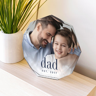Dad Year Established Photo Block
