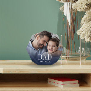Dad Year Established Photo Block