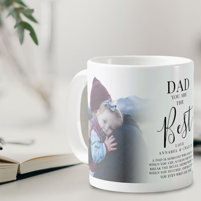 'DAD' you are the Best  Photos Name & Quote Plaque Coffee Mug (Creator Uploaded)