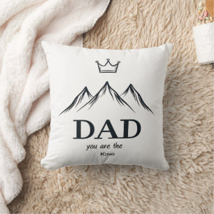 "Dad, You Are the King" Throw Pillow