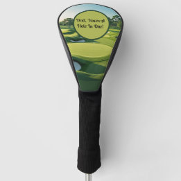 Dad, You're A Hole In One! Green 2025 Golf Head Cover