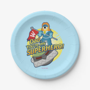 Dad, You're My Superhero Paper Plate
