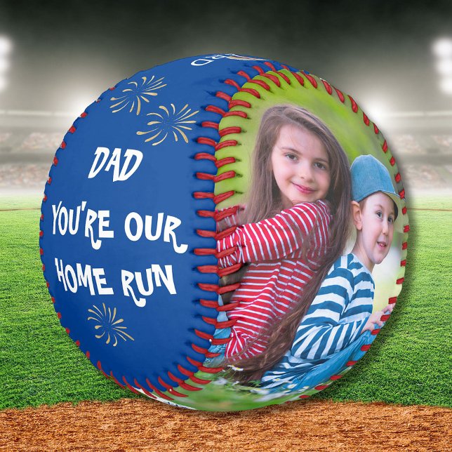 Dad You're Our Home Run 2 Photos Date Baseball (Creator Uploaded)