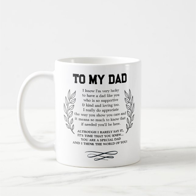 Dad, You're Special Dad Coffee Mug (Left)