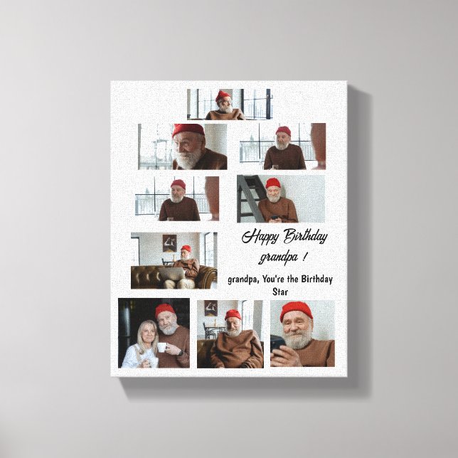 Dad You're the Birthday Legend Canvas Print (Front)