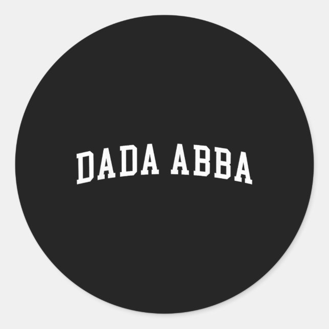 Dada Abba _1  Classic Round Sticker (Front)