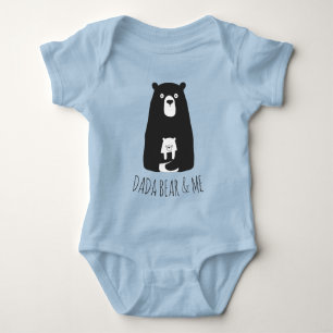 DADA BEAR & ME   Dad Kids Daughter Son Dada Bear B Baby Bodysuit