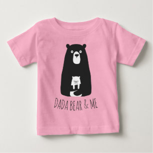 DADA BEAR & ME Dad Kids Daughter Son Dada Bear Baby T-Shirt