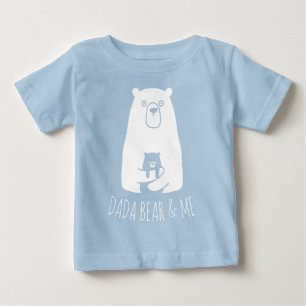 DADA BEAR & ME   Dad Kids Daughter Son Dada Bear Baby T-Shirt