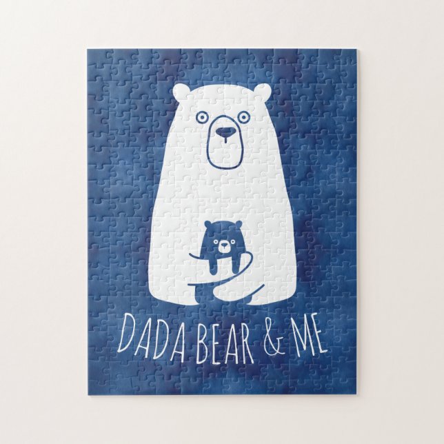 DADA BEAR & ME | Dad Kids Daughter Son Dada Bear  Jigsaw Puzzle (Vertical)