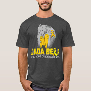 Dada Bear Support Childhood Cancer Awareness  T-Shirt