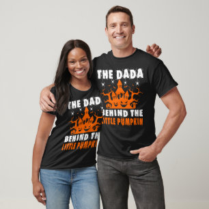 Dada Behind Little Pumpkin Halloween Gift T-Shirt