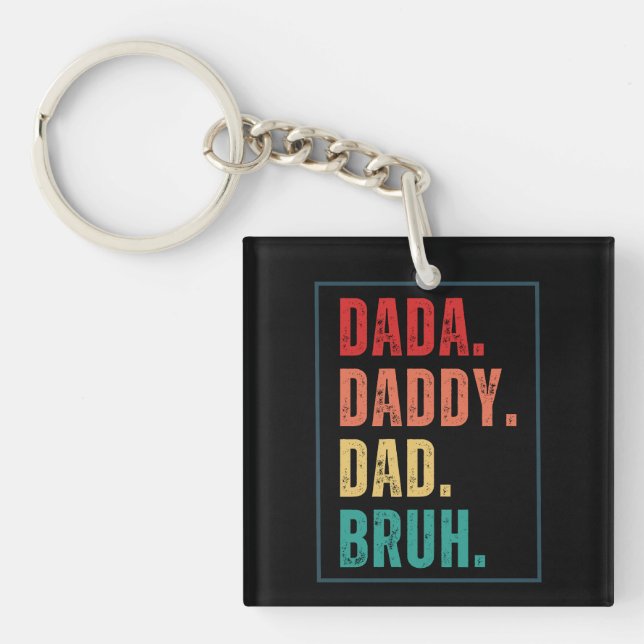 Dada Daddy Papa Bruh désespéré Fête des pères rétr (Devant)