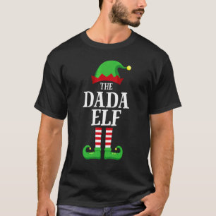 Dada Elf Matching Family Group Christmas Pajama T-Shirt