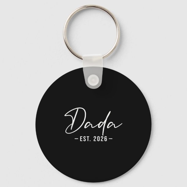 Dada Est 2026 Promoted To Dada 2026 New Dada  Keychain (Front)