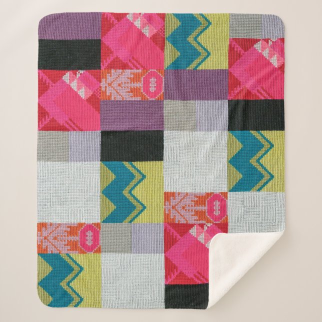 Dada Flowers Garden | Sophie Taeuber-Arp | Sherpa Blanket (Front)