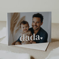 Dada Heart - First Father's Day Photo Card