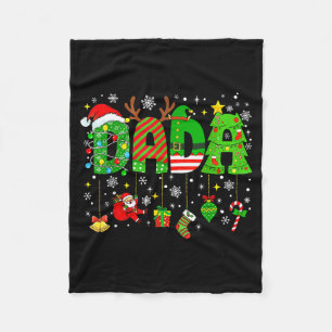 Dada Matching Funny Christmas Family Couple Xmas S Fleece Blanket