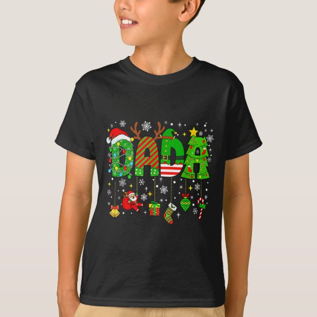 Dada Matching Funny Christmas Family Couple Xmas S T-Shirt (Front)
