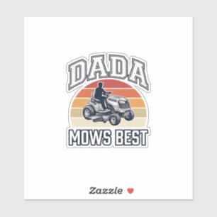 Dada Mows Best Vintage Lawn Mower Shirt Design_1