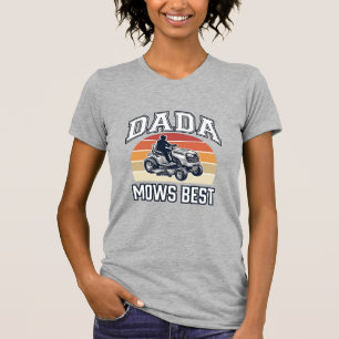 Dada Mows Best Vintage Lawn Mower Shirt Design_1
