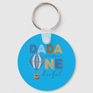Dada Of Little Mr Onederful 1st Birthday Boy Air Keychain