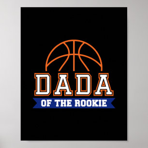 Dada Of Rookie 1st Birthday Sketll Theme Matching Poster