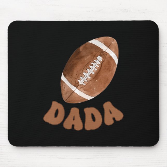 Dada Of The 1 Year Old Football First Birthday Boy Mouse Pad (Front)