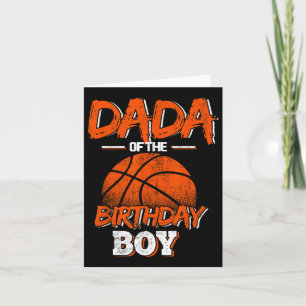 Dada Of The Birthday Boy Bysketbyll Lover Daddy Fa Card