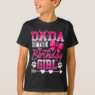Dada Of The Birthday Girl Cat Kitty Family Matchin T-Shirt
