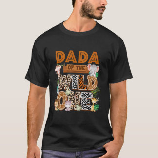 Dada Of The Birthday Wild One Safari Boy Family Ma T-Shirt