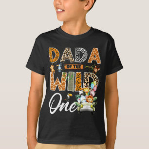 Dada of the wild one 1st birthday boy safari jungl T-Shirt