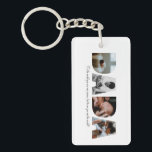 Dada Photo Collage Keychain for Father's day<br><div class="desc">This is an acrylic keychain with a photo collage that spells out the word DADA along with a custom message. This is the perfect gift for dad for father’s day,  his birthday or Christmas.</div>