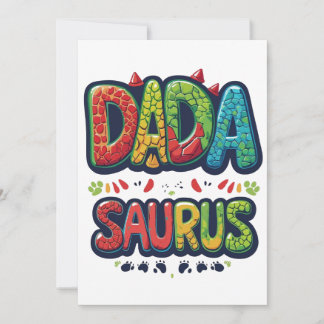 DADA SAURUS Card – Fun Dinosaur Dad Celebration