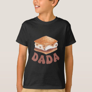 Dada Smore First Birthday Camping To Be One 1st Fa T-Shirt