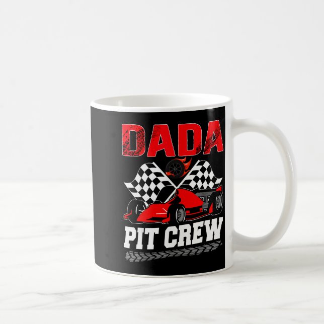 Dada T Crew Racing Family Race Car Birthday Boy  Coffee Mug (Right)